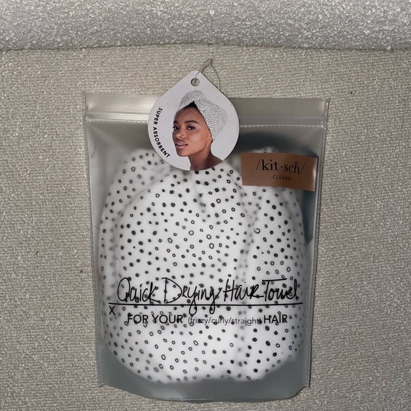 Kitsch Quick Drying Hair Towel Micro Dot - Picture 4 of 6